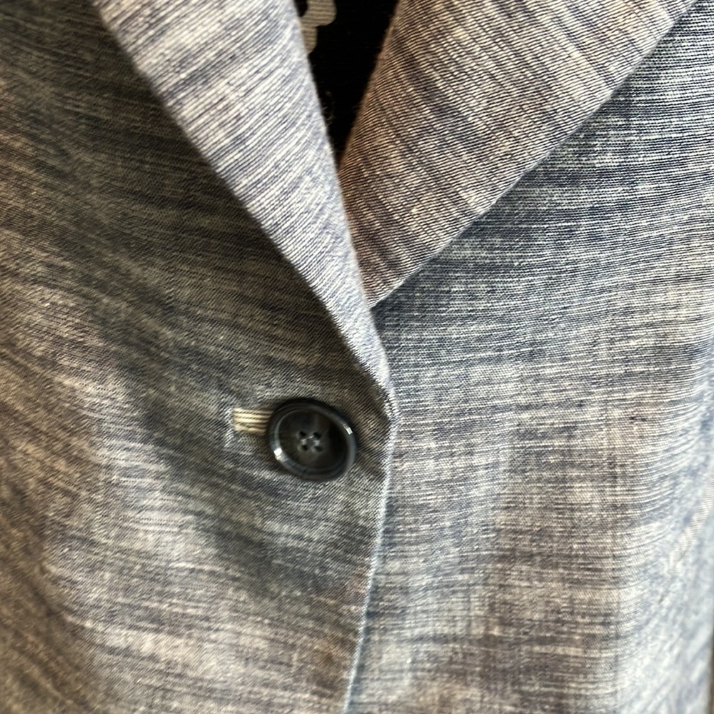 Fabulous navy with white lines Anthropologie Cartonnier cotton/spandex jacket - Picture 5 of 15